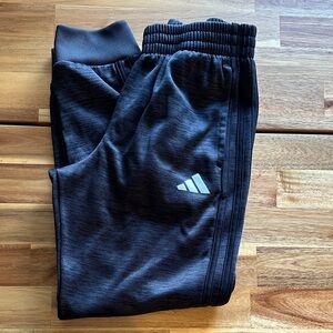 Adidas Kids Black/Gray Joggers (Size M)